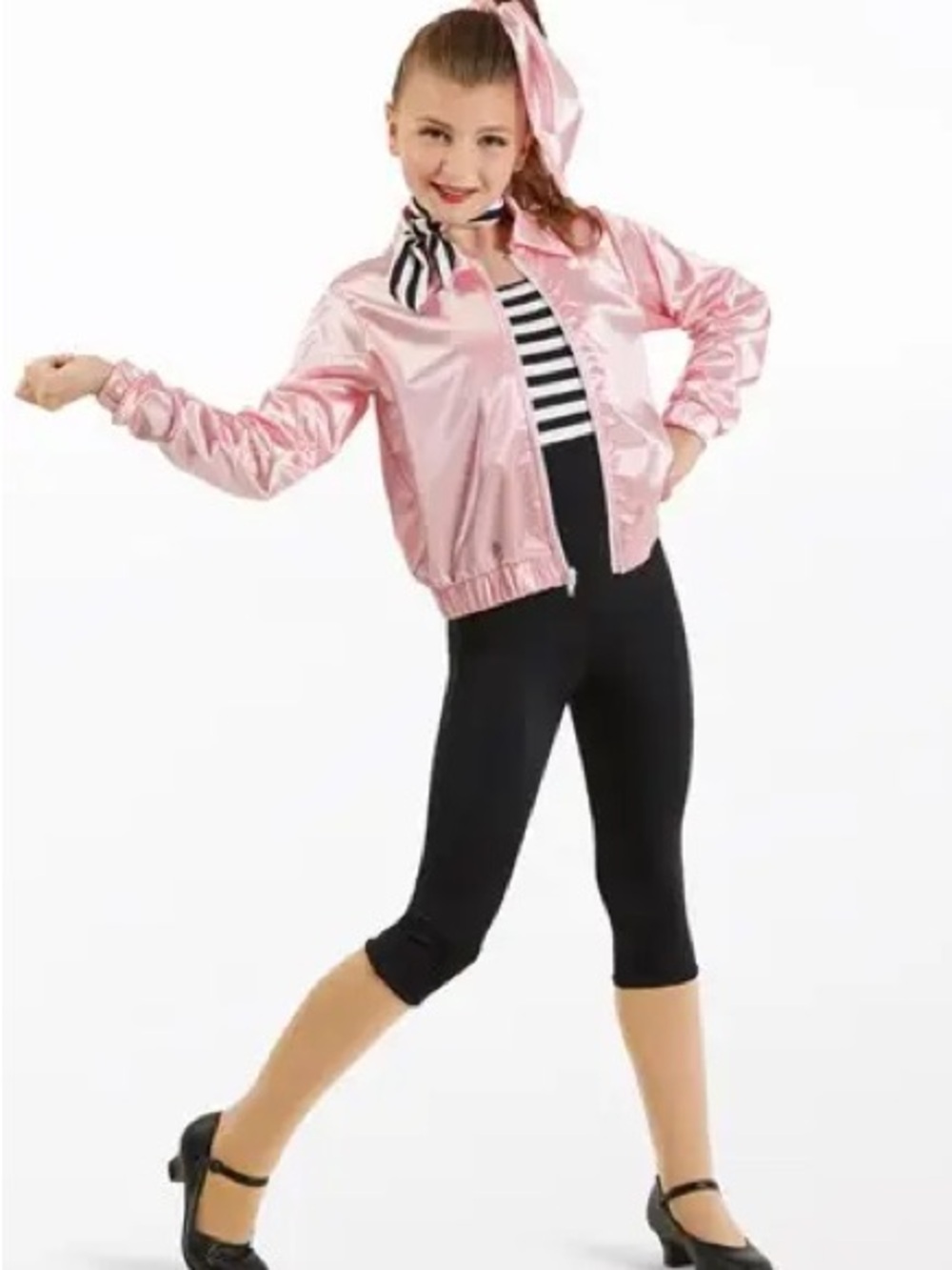 Weissman Pink Satin 50s Style Kids Jacket Costume